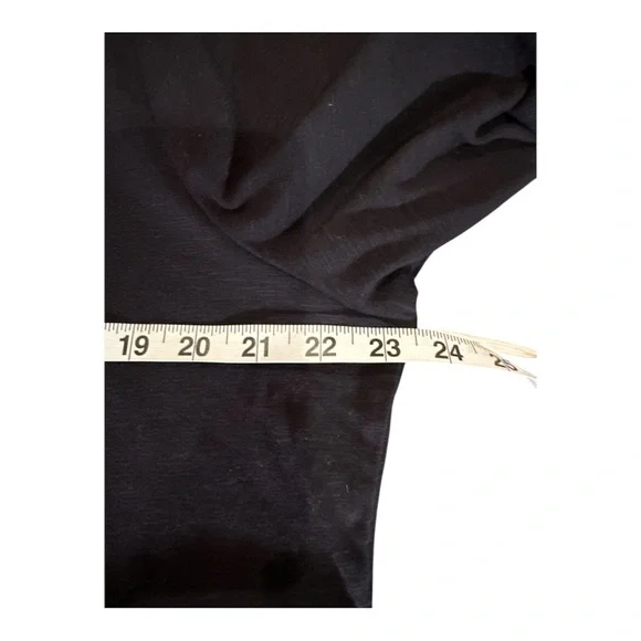 a.n.a Black Side Slit Dress XXL NWT Stretch Cotton - Picture 7 of 12